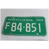 Image 3 : Pair of Saskatchewan 1969 License Plates - 84-851