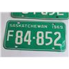 Image 2 : Pair of Saskatchewan 1969 License Plates - 84-852