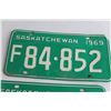 Image 3 : Pair of Saskatchewan 1969 License Plates - 84-852