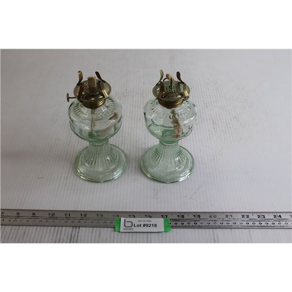 (2) Kerosene Lamp Bases