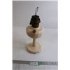 Image 1 : Milk Glass Aladdin Lincoln Drape Kerosene Lamp Base