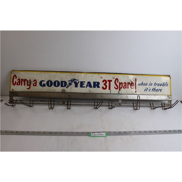 * Good Year Dealer Parts Display Rack- 39" Long