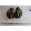 Image 1 : (2x Bid Price) (2) Greenhead Canvas-Back Duck Decoys