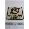 Image 1 : No Firearms Allowed Sign - 1' x 1'