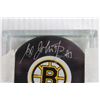 Image 2 : Ed Johnston Signed Hockey Puck w/Certificate of Authenticity