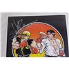 Image 2 : Signed Karate Kid Sweep the Leg Street Fighter Picture with Certificate of Authenticity - 7 3/4" x 1