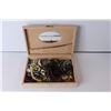 Image 1 : Vintage Jewellery Box With Costume Jewellery