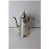 Image 2 : Sheffield English Pewter Tea Pot, Cream & Sugar