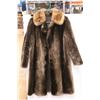 Image 1 : * Brown Mouton Fur Coat With Mink Collar