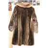 Image 2 : * Brown Mouton Fur Coat With Mink Collar