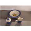 Image 5 : * Twelve Place Setting Dinner Set - Missing One Mug - Casual Victoria Beale Blue Harvest, Porcelain