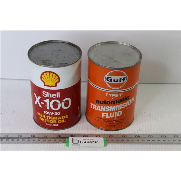 Shell X-100 10w-30 Motor (full tin) - Gulf Type F Automatic ...