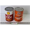 Image 1 : Shell X-100 10w-30 Motor (full tin) - Gulf Type F Automatic Transmission Fluid (full tin)