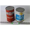 Image 1 : ESSO Mineralube (full tin - dented) - Shell Rotalla T Motor Oil (full tin - dented)