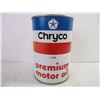 Image 2 : Chryco Premium Motor Oil Tin (empty) no dents