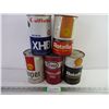 Image 1 : (5) Assorted Oil Cans- Shell, Esso and Gulf (all are empty)