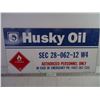 Image 1 : Metal Husky Oil Sign- 23.5" long by 12" Wide