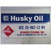 Image 3 : Metal Husky Oil Sign- 23.5" long by 12" Wide