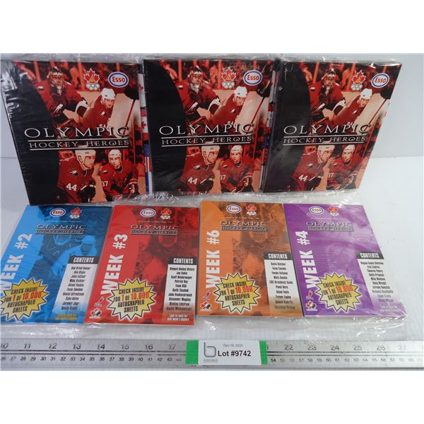 (3) Esso Olympic Hockey Binders and (7) Booklets