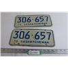 Image 1 : Pair of 1976 Saskatchewan License Plates