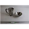 Image 1 : MCM Stainless Steel Swedish Pitcher and Steel Japanese Dish