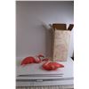 Image 1 : (2) Vintage Pink Flamingo Yard Ornaments