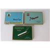 Image 1 : (3) Collector Tins - Cigarette Flat Packs - Player's, Black Cat, MacDonald's