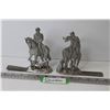 Image 1 : Signed Seagull Pewter - Hunt Book Ends