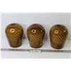 Image 1 : (3) Cased Art Glass Lamp Shades