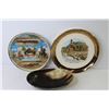 Image 7 : Vintage 1950's Calgary Stampede Souvenir Plate - Vintage Hell's Gate Souvenir Plate - Carved Horn Bo