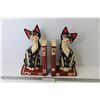 Image 1 : Pair of Carved Wooden Cat Book Ends