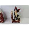 Image 2 : Pair of Carved Wooden Cat Book Ends