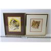 Image 1 : Pair of Original Cat Pictures - Signed H. Aiken 1979