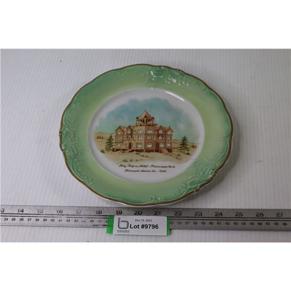 Big TeePee Hotel Plate - Fairview Hotel B.C. (burned down 1902)