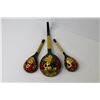 Image 3 : Soviet Era Russian Folk Art Spoon Set, Wood Framed Holy Family Picture