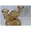 Image 2 : Iris & Herringbone Iridescent Depression Glass Candle Holder