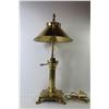 Image 4 : Vintage Orient Express Brass Lamp (tested, works) 20" x 10"