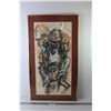 Image 1 : 29" x 16.5" (Crack in Glass, frame separated) Gibson Mokhachane Artwork Original Pastel Medium