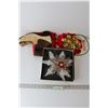 Image 1 : Vintage Christmas Tree Toppers - Stars, Musical Bell Greeter, Christmas Stockings - Cowboy Boots