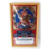 Image 2 : Framed Budweiser Advertising Clock - Battery Operated