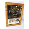 Image 2 : Framed Seagram's V.O. Whisky Advertising Mirror