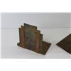 Image 4 : Brass & Copper Bookends