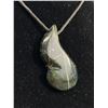 Image 2 : Jade Pendant on String Necklace (10")