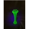 Image 2 : Vintage Uranium Glass Vase 11" Tall