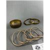 Image 2 : Variety of Vintage Copper and Brass Bangles