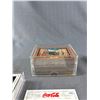 Image 2 : 2 Sets Of Coca-Cola Advertising Collector/Trading Cards In Acrylic Cases