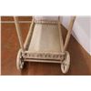 Image 2 : * Wicker Wheeled Tea Cart - 21" x 34" x 33" Tall