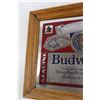 Image 2 : Budweiser Framed Mirror - 11" x 14"