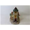 Image 2 : Partylite - Ceramic Building w/Clock in Tower