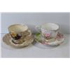 Image 2 : Teacups - Saucers - Sugar Bowl - Creamer (Tunstall - Royal Albert)